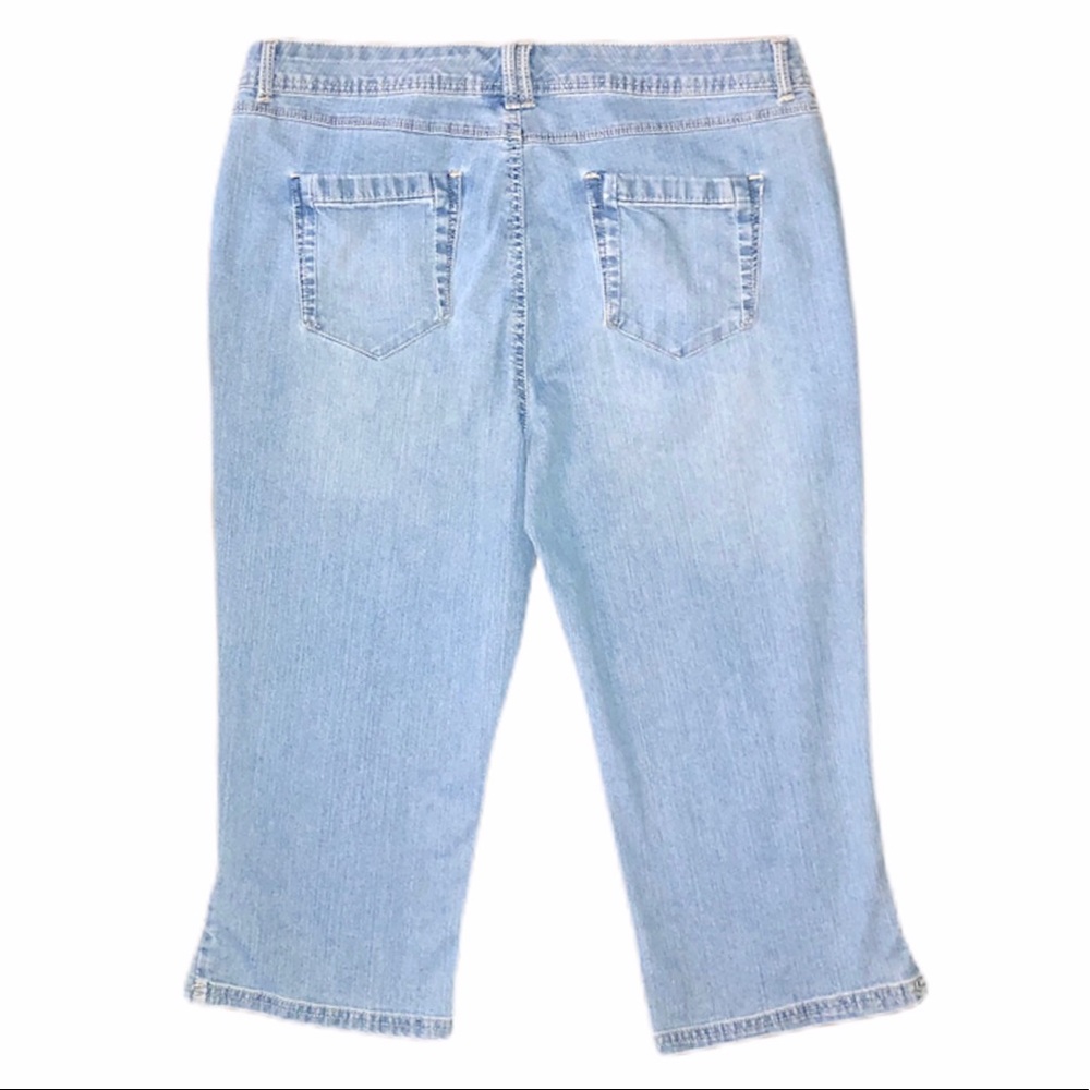 WOMENS 14 GLORIA VANDERBILT capris CROPPED JEANS